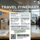 travel itinerary for visa application